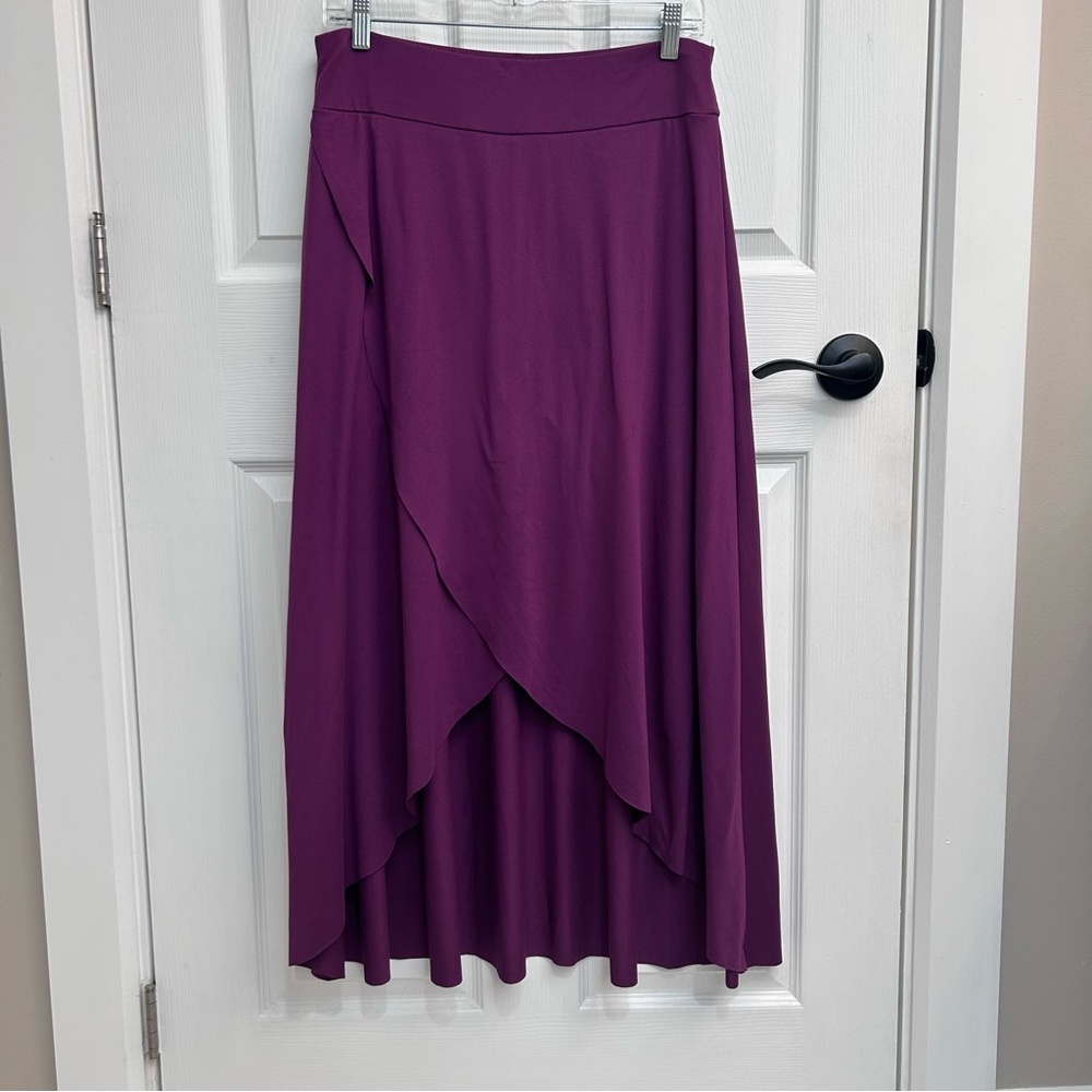 Purple High Waisted Split Skort w/ Pockets